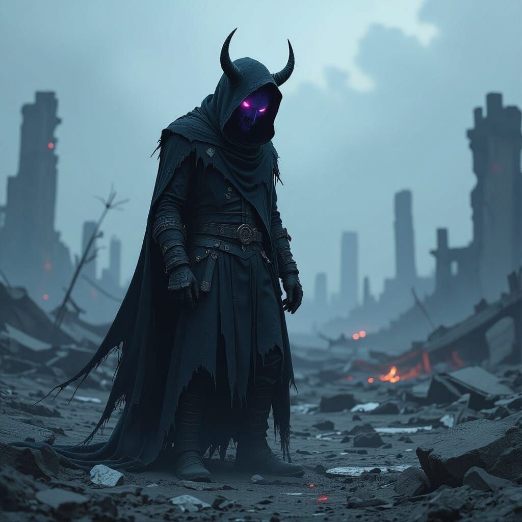 Apocalyptic Devil Wreaking Havoc in Dystopia