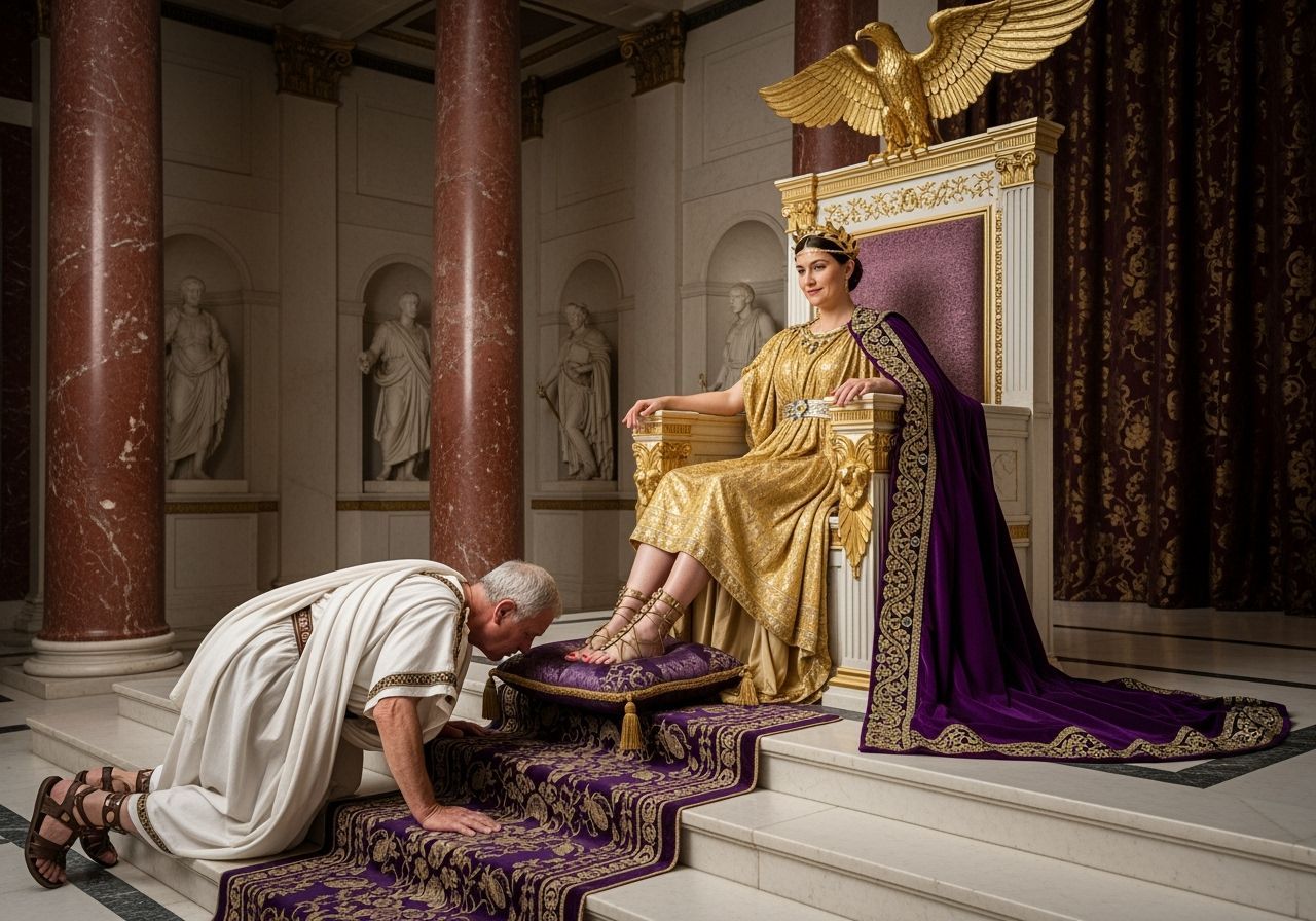 Empress Messalina on Her Throne