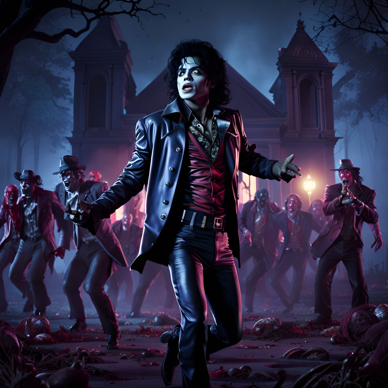 Michael Jackson Zombie Thriller in 3D