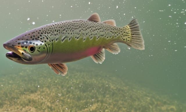 Colorful Rainbow Trout Portrait