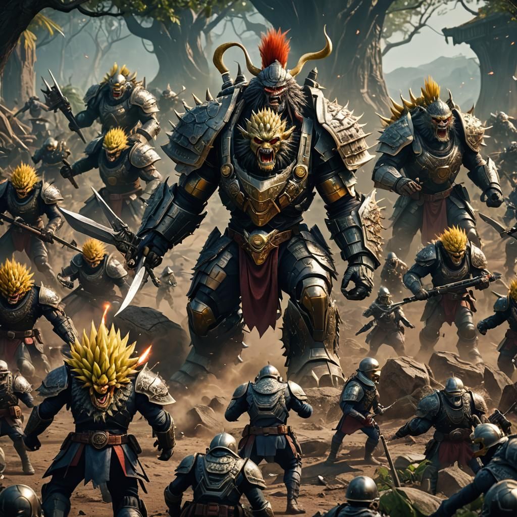 Durian Soldiers in a Fantastical War