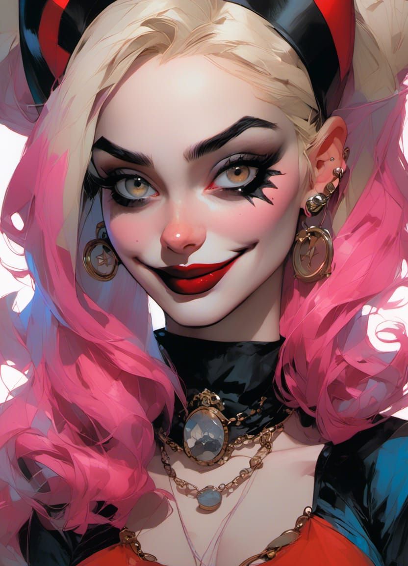 Ominous Harley Quinn Portrait