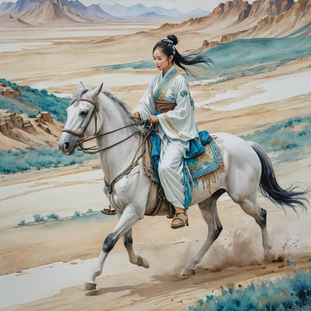 Chinese wuxia bandit princess