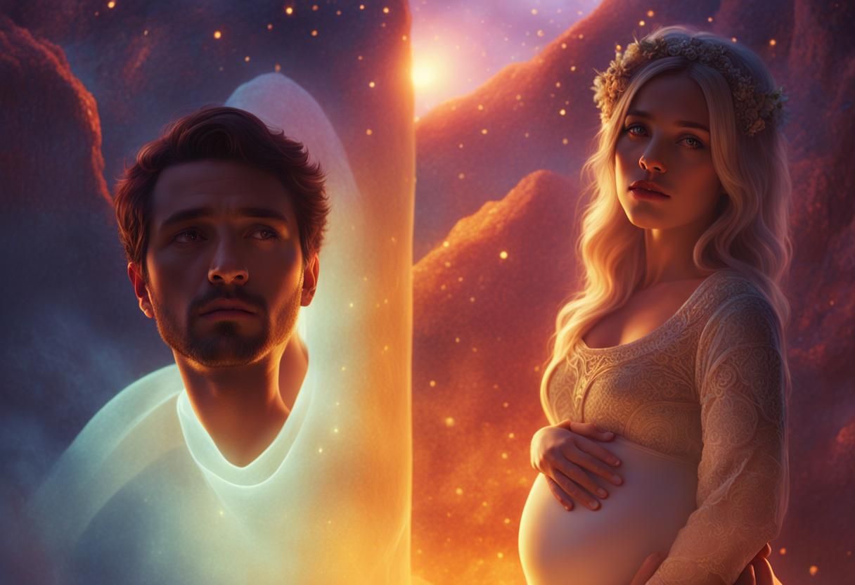 Tender Moment in Warm Golden Light