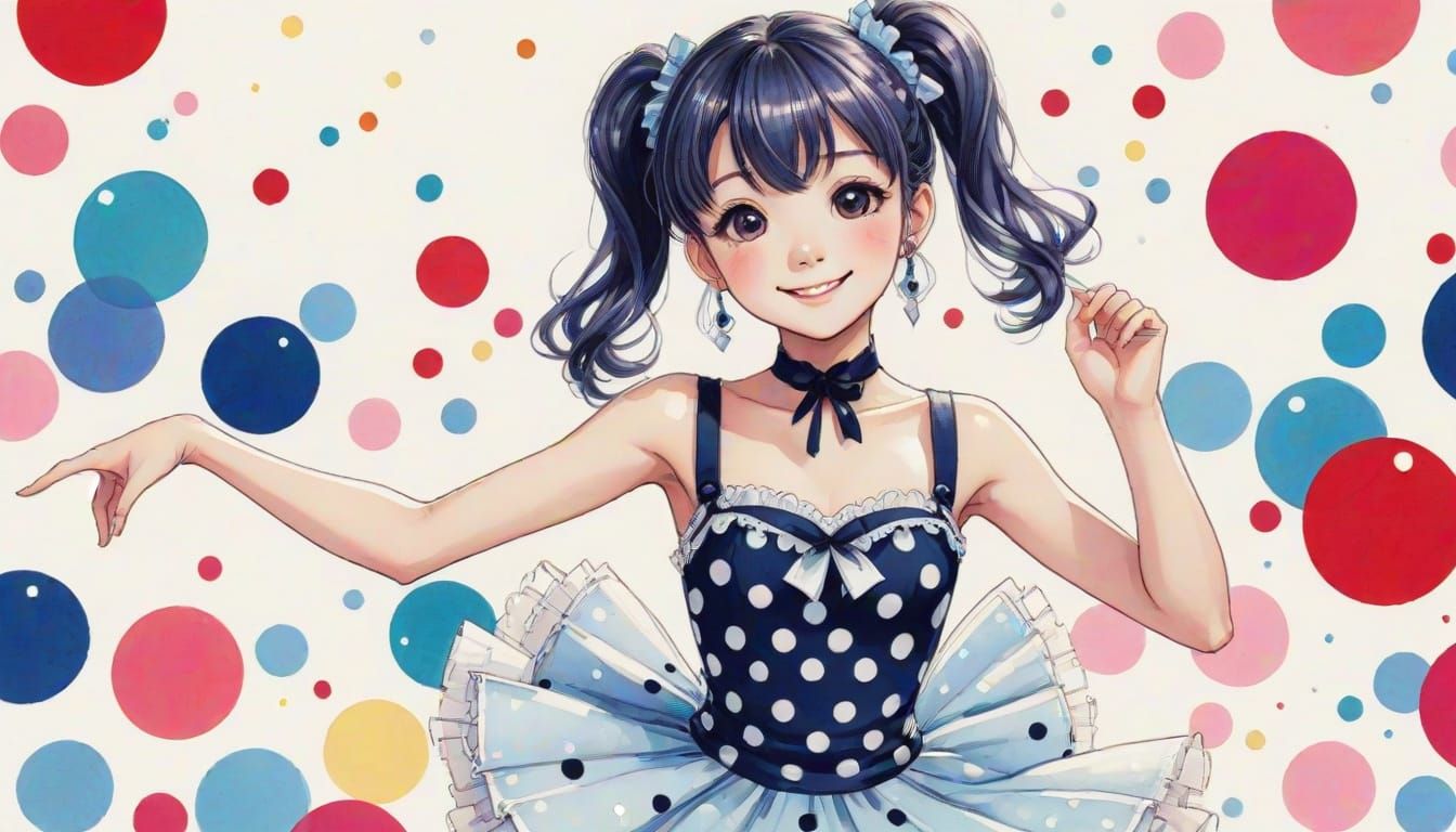 Ink Drawings of Ballet in Anime Style