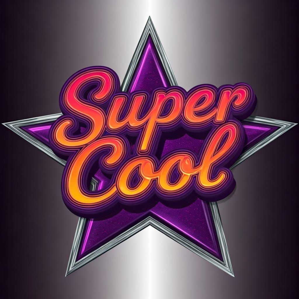 Super Cool in Neon on a Star