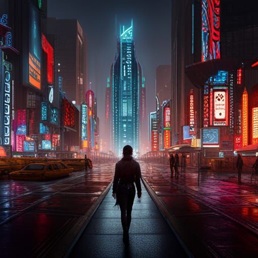 futuristic city