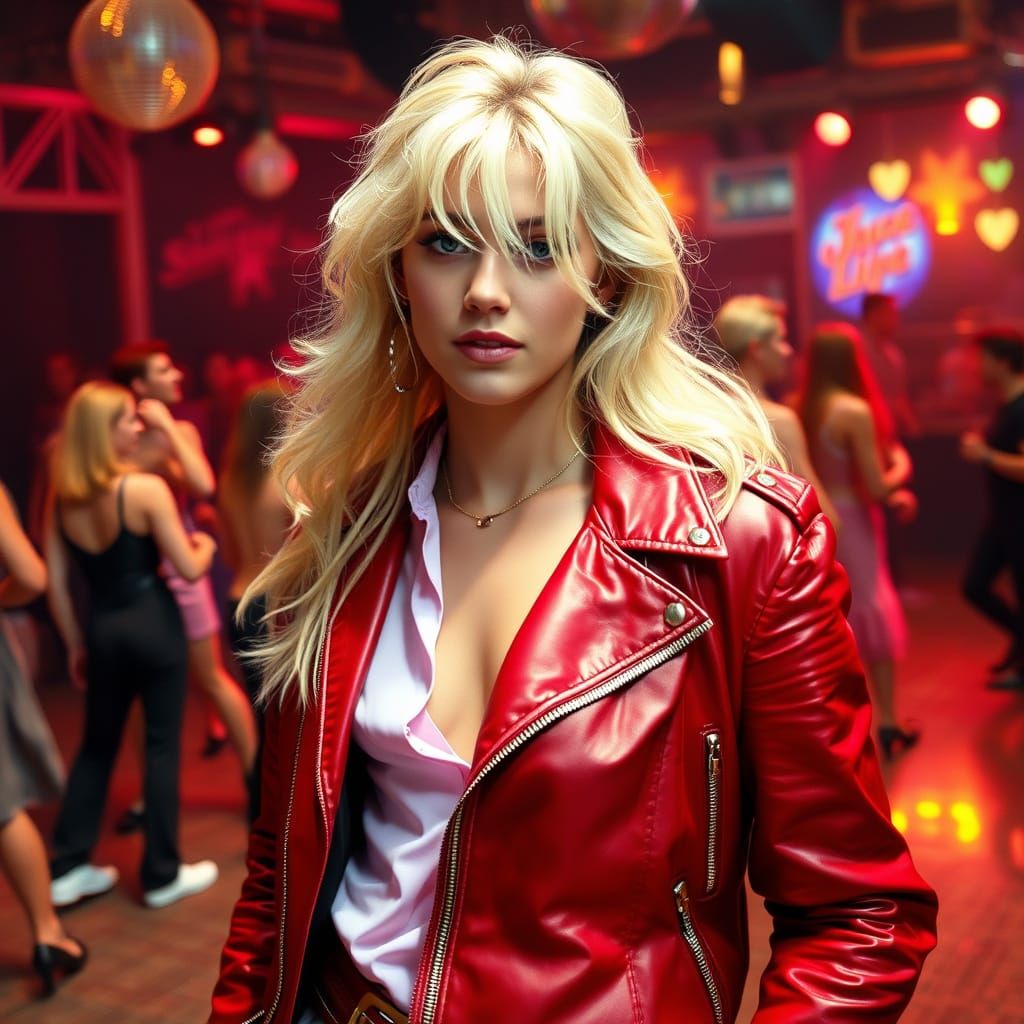 Blonde Disco Queen of the 80s Night