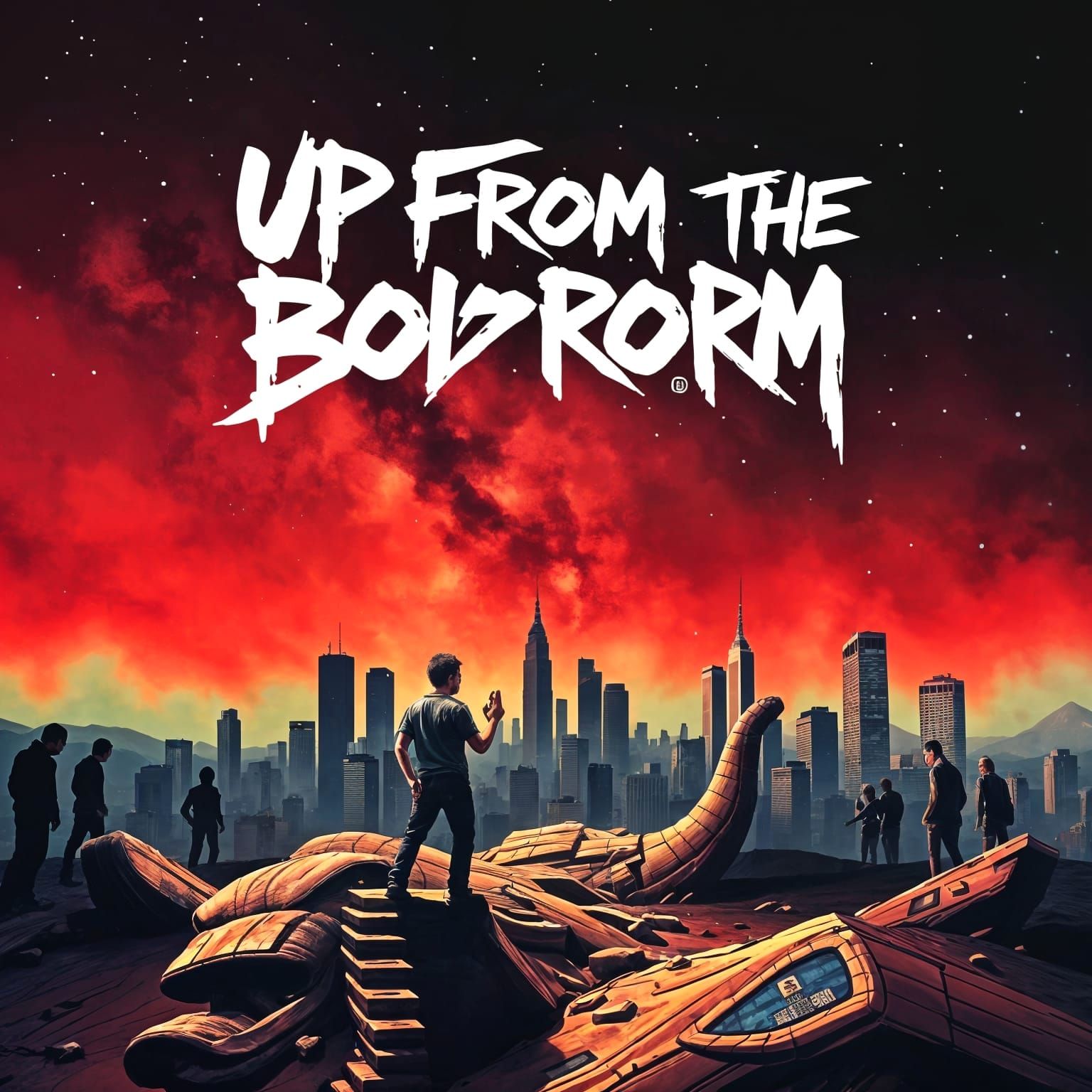 Linkin Park Inspired Abstract Urban Landscape