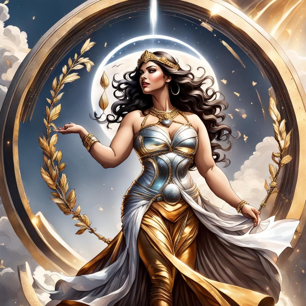 Divine Mercury Goddess in Fantasy Art