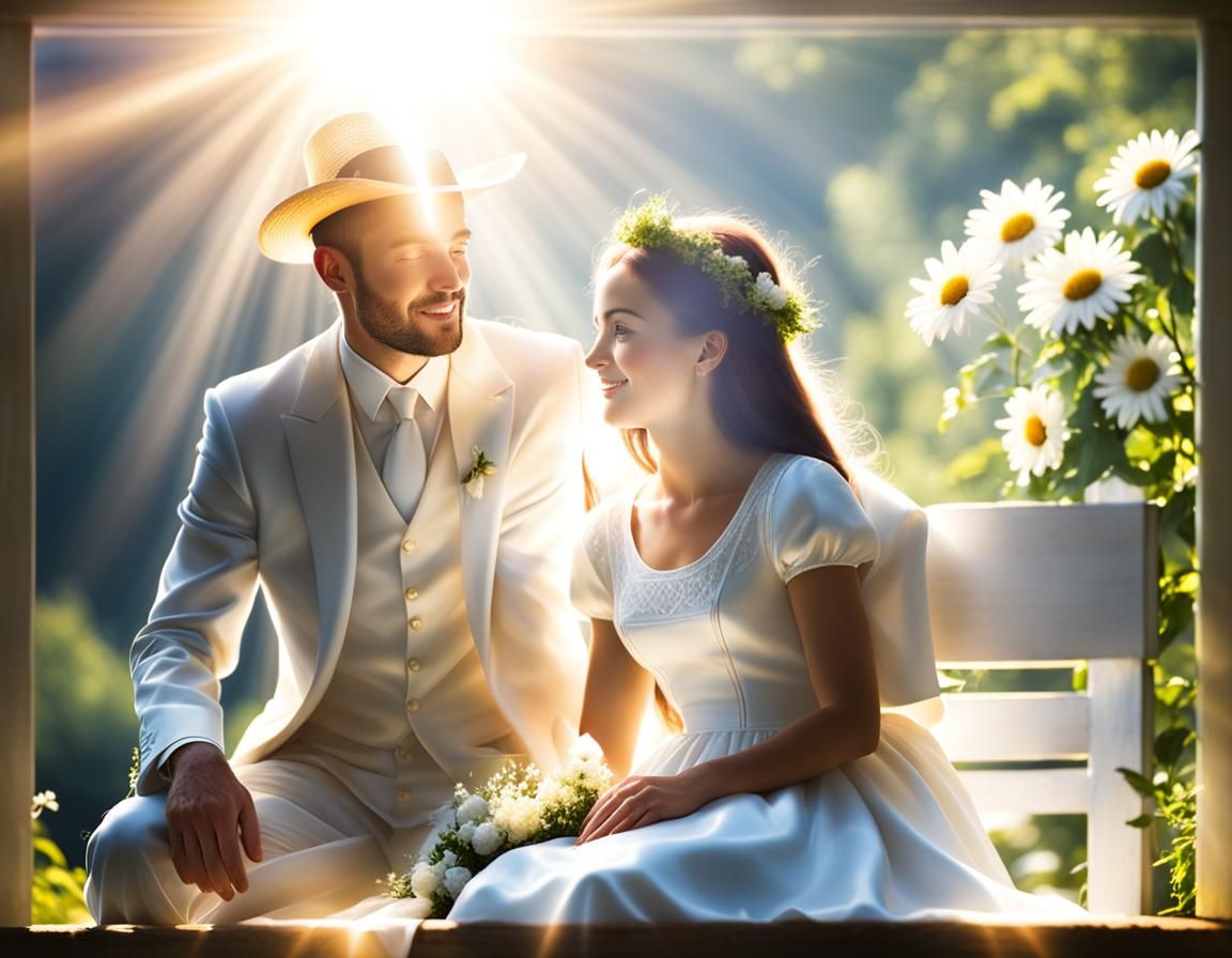 Couple in Divine Sunshine