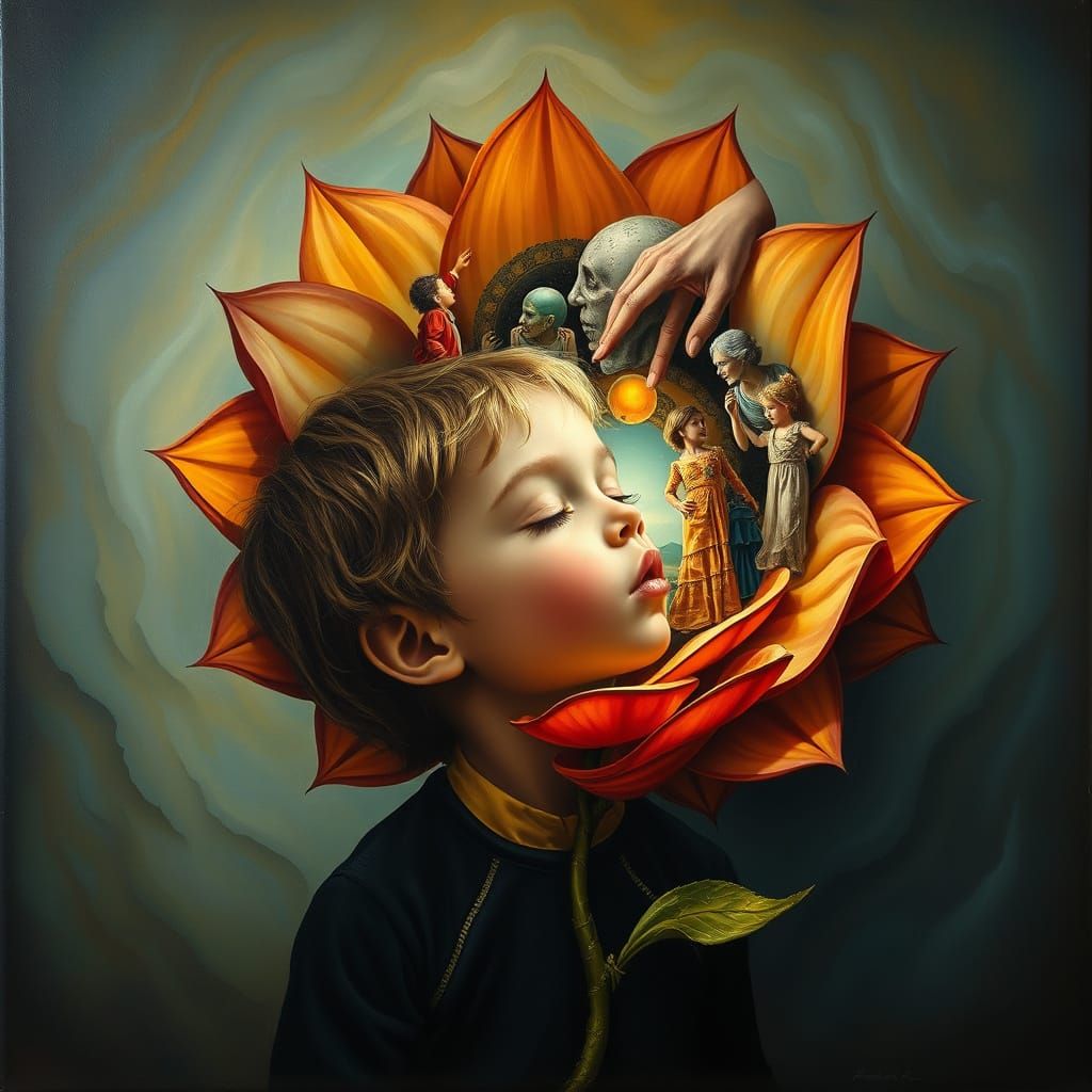 A child wishing for the life to come