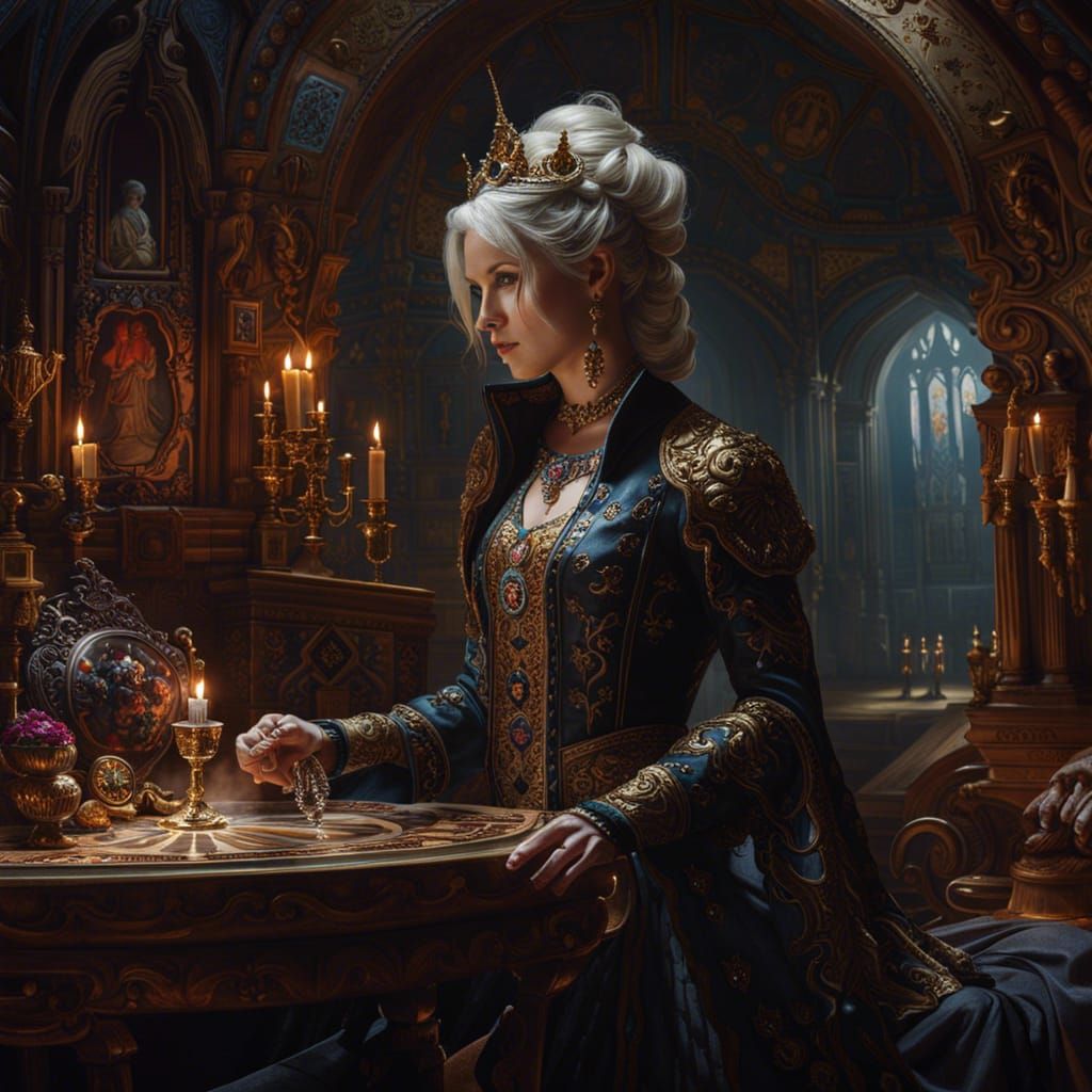 Ornate Mirror Reflects Shattered Beauty in Abandoned House