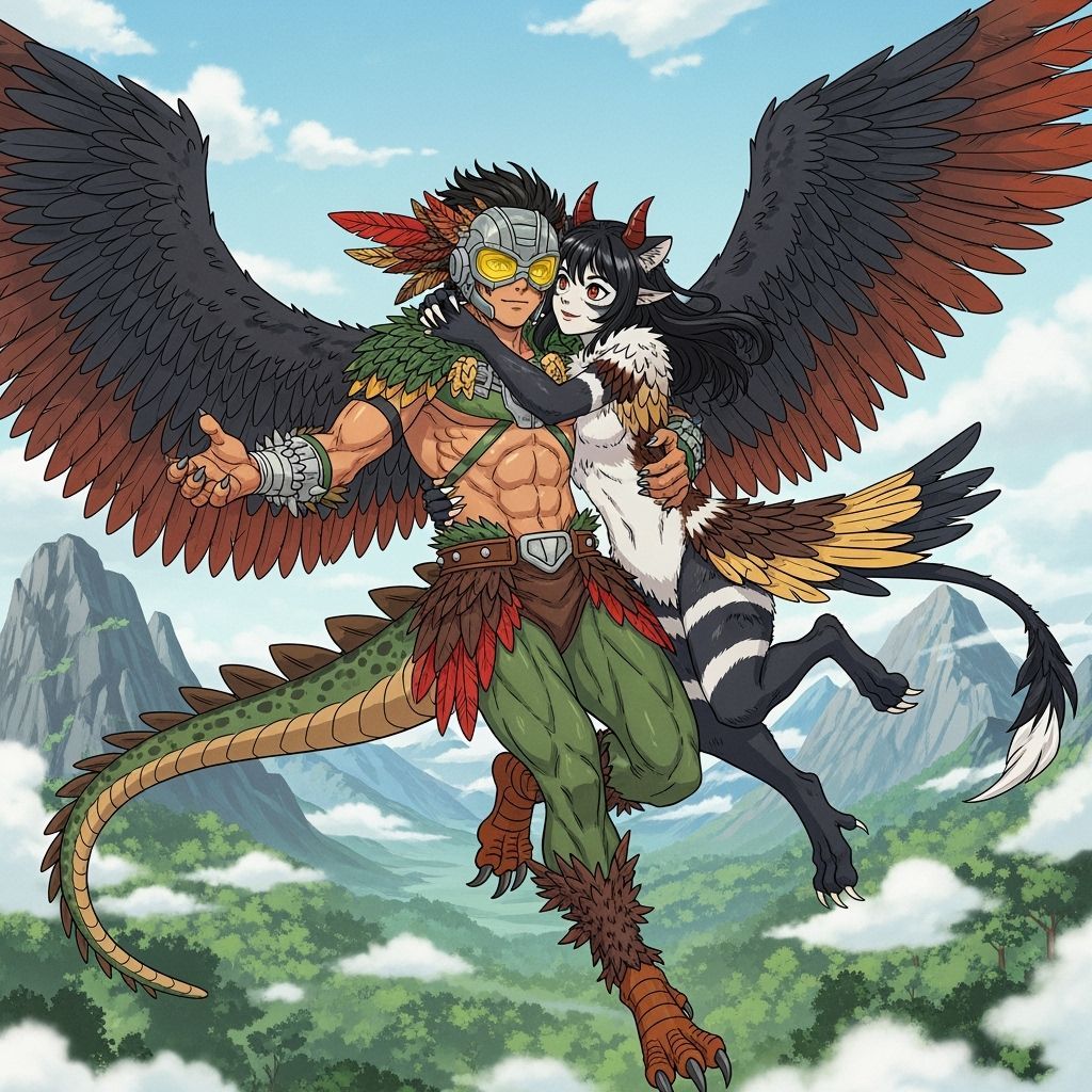 Teenage Superhero Soars Through Prehistoric Skies