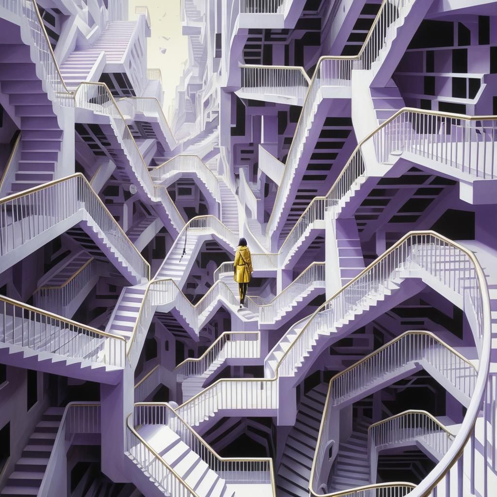 Stairs Illusion: The Maze