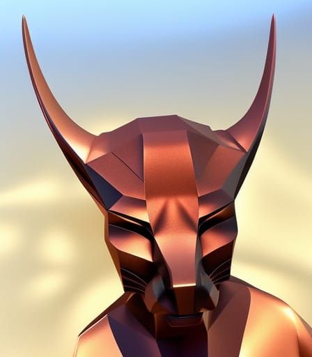 Hyperrealistic Fox Mask in Volumetric Lighting