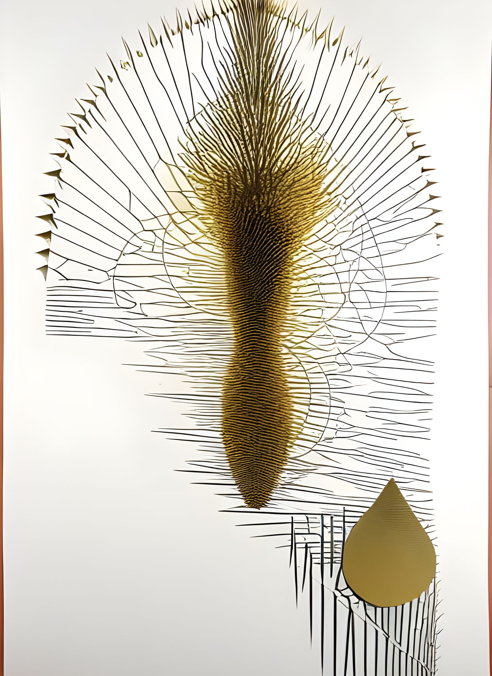 Eldritch Stone Gestalt with Golden Section Curves