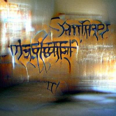 Sanskrit Graffiti Art