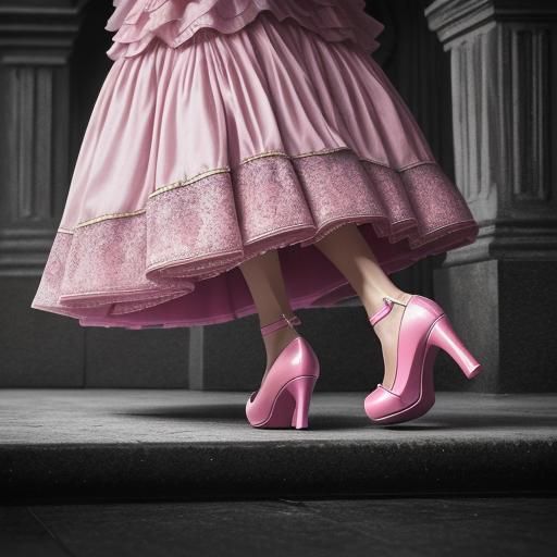 Maid in High Heels: Hyperrealistic Digital Art