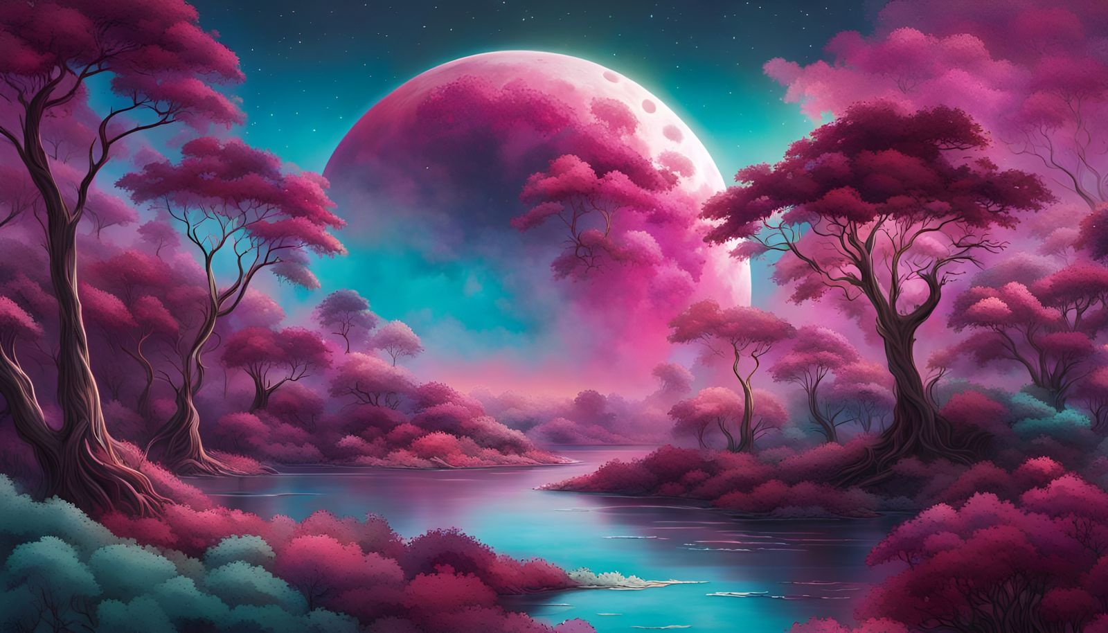 Iridescent Skies and Celestial Glow