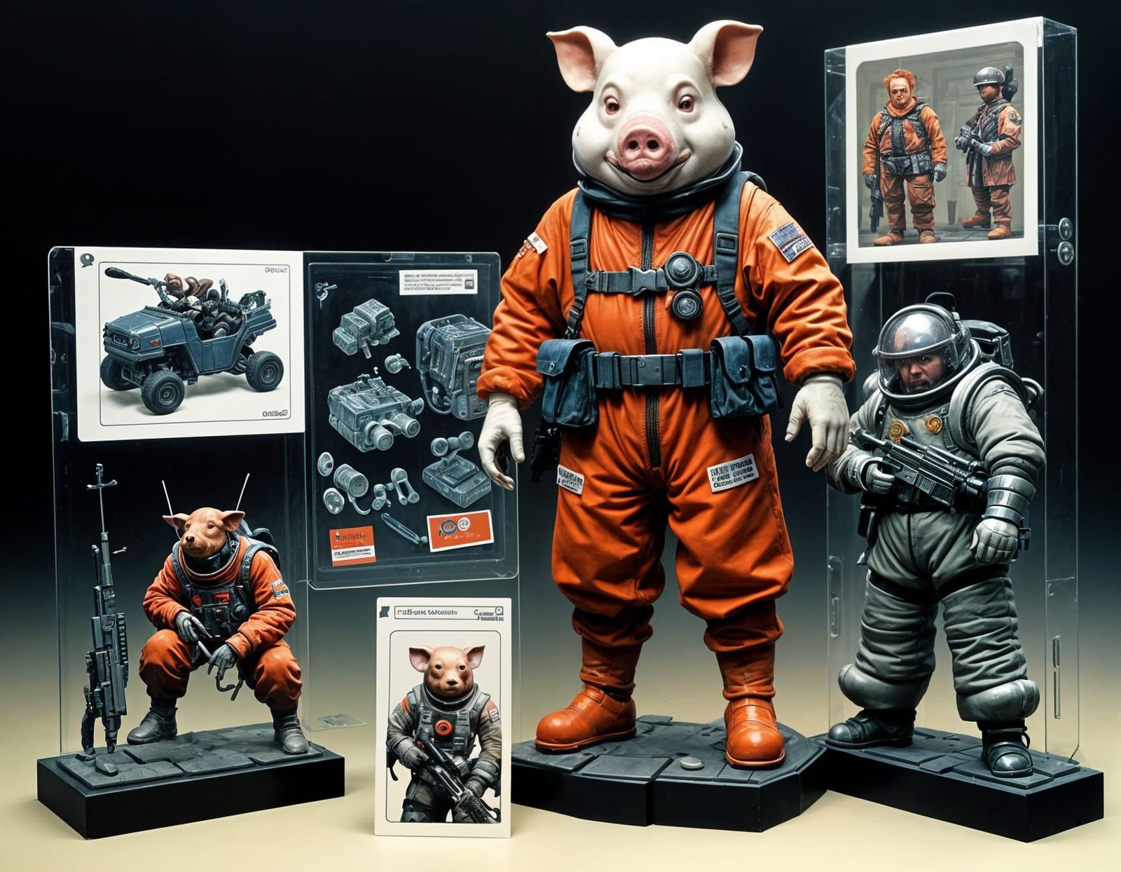 Peter Porker Concept Art in Cyberpunk Packaging