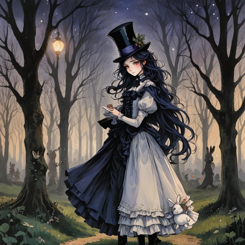 Maiden and Bunny in Twilight Forest