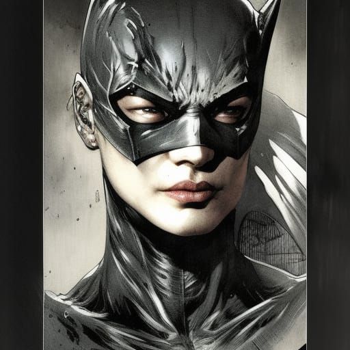 Batman hush comic book portrait