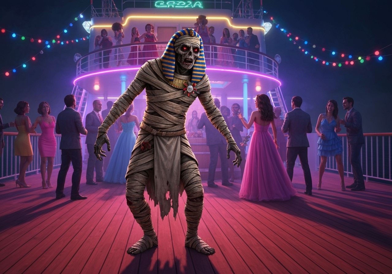 Undead Zombie Dances at 2000s Prom on Nile Cruise