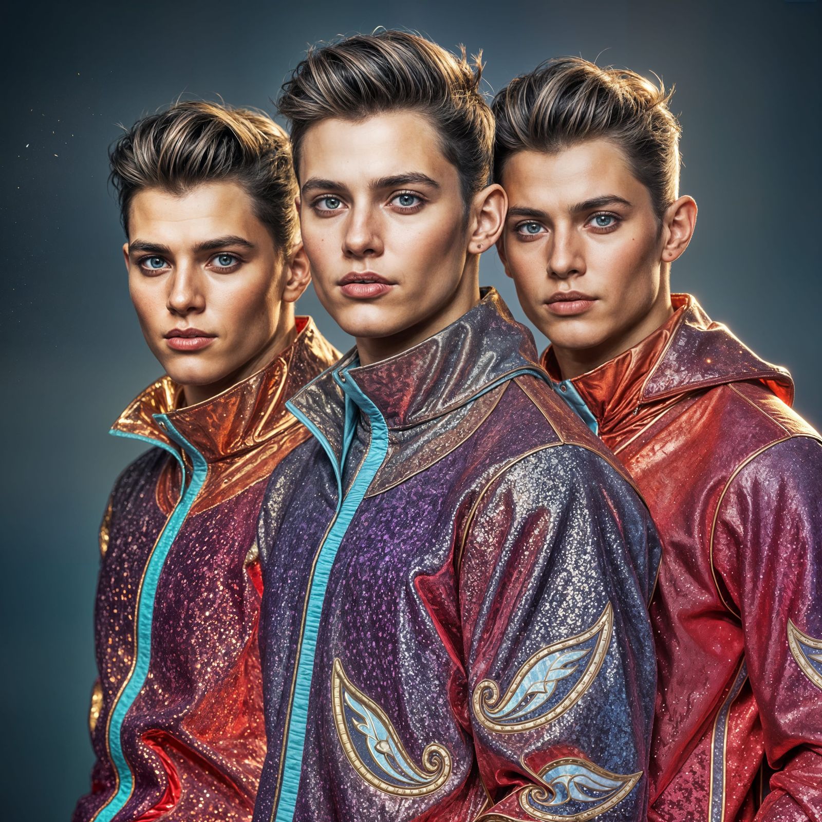 Metallic Fashion: Three Models in Futuristic Sportswear