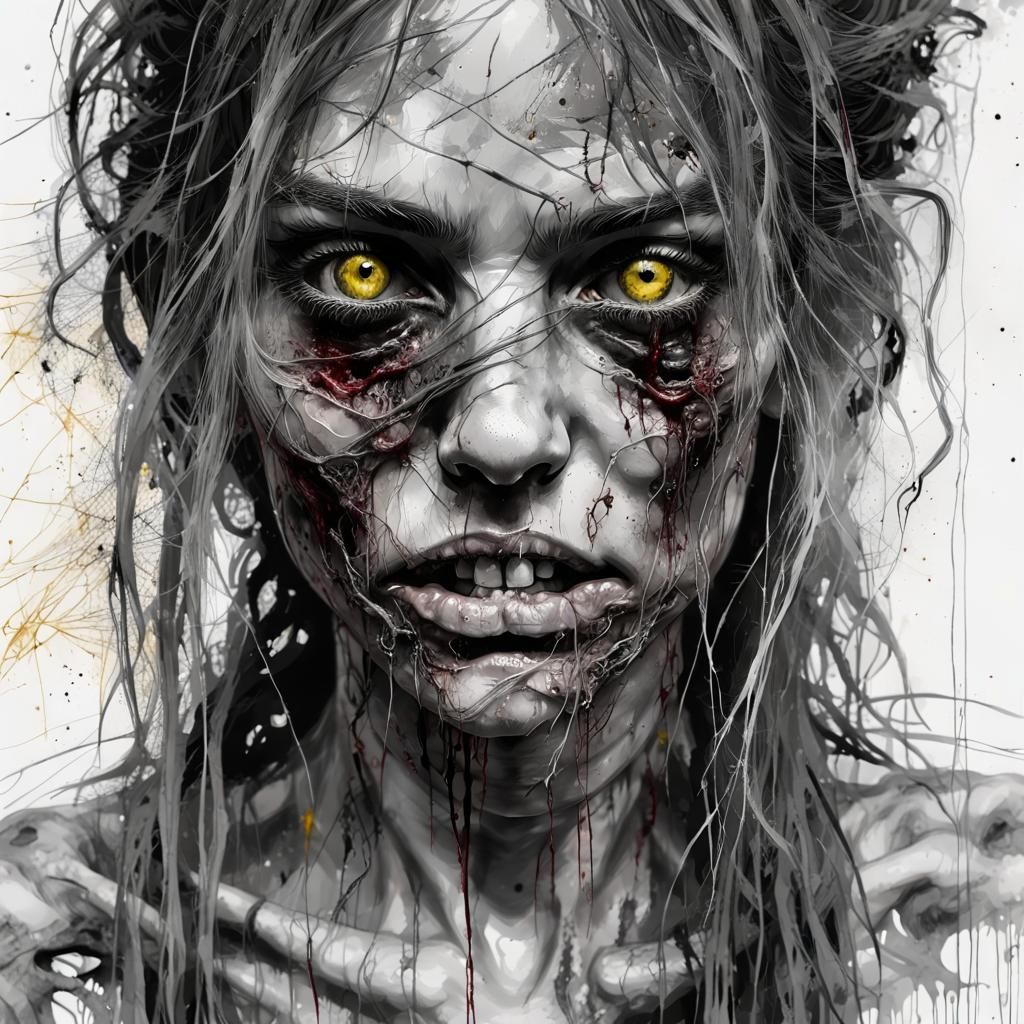 Line Art ~ Female Zombie