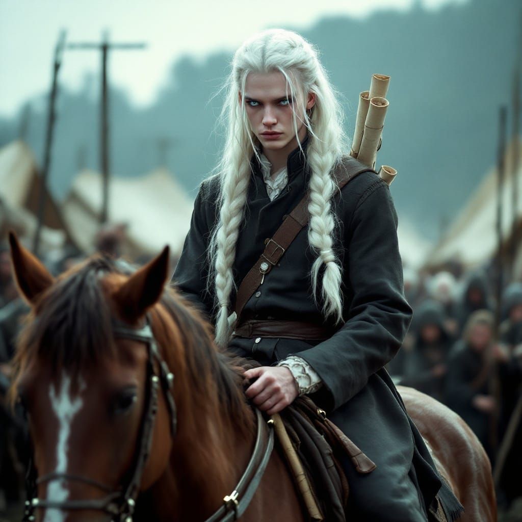 Ethereal Messenger in Army Camp