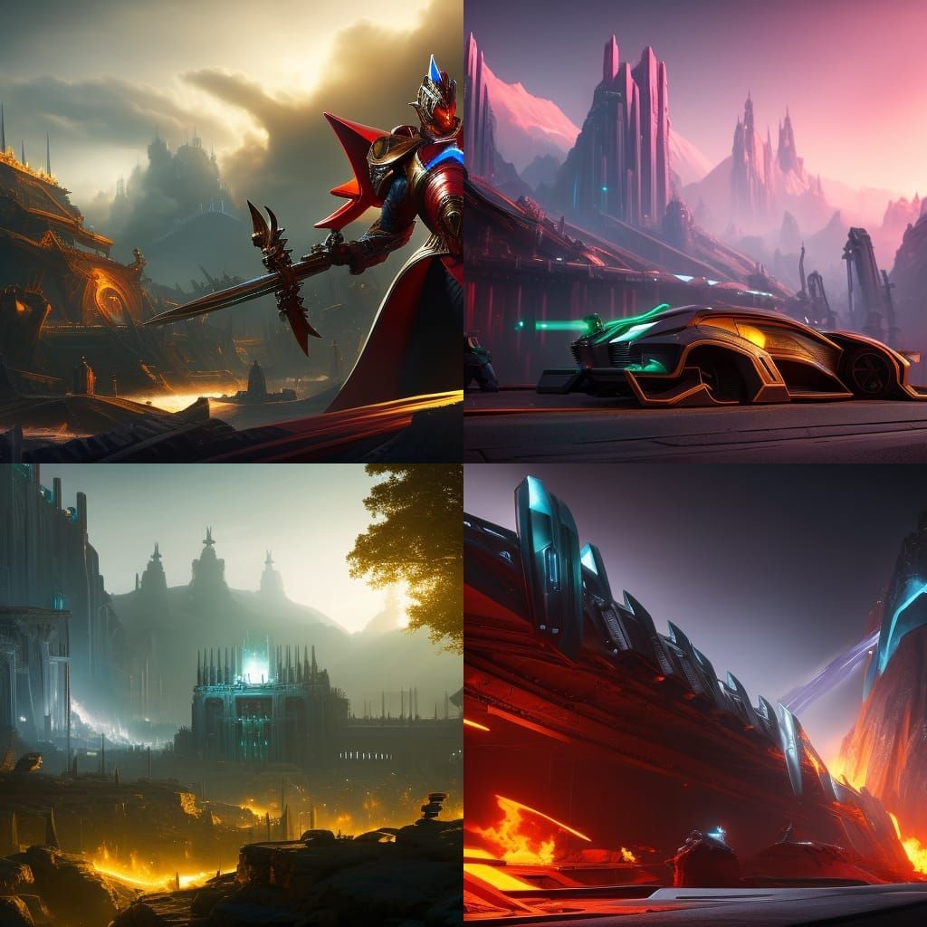 Thresh Splash Art in Sci-Fi Style