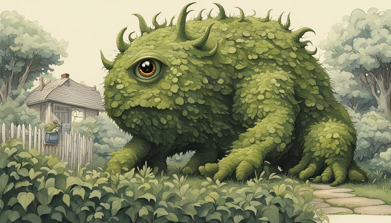 Neo-Realist Hedge Monster Botanic Art
