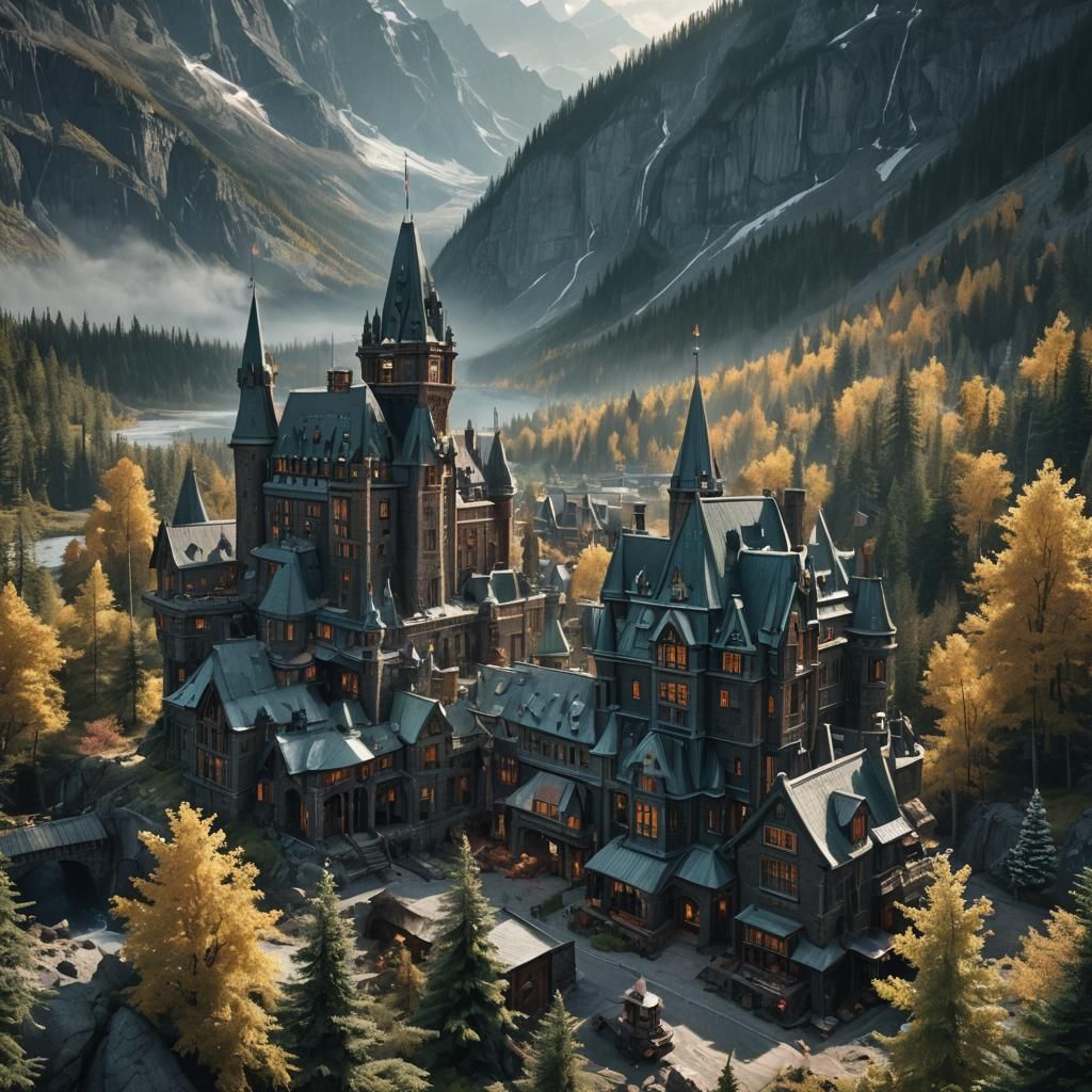 Epic Cinematic Painting of Canada