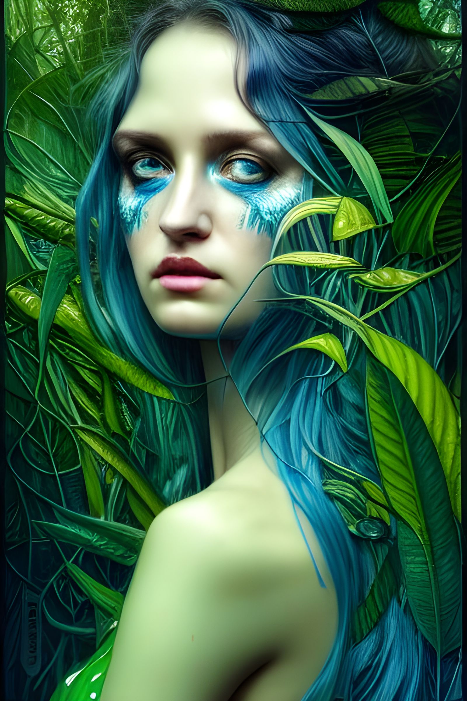 Hyperdetailed Forest Dreamer with Rococo Flares