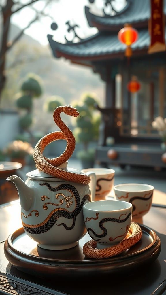 Traditional Chinese Garden Tea Ceremony in Ultra HD