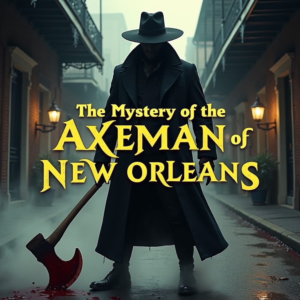 Eerie Axeman in New Orleans Fog