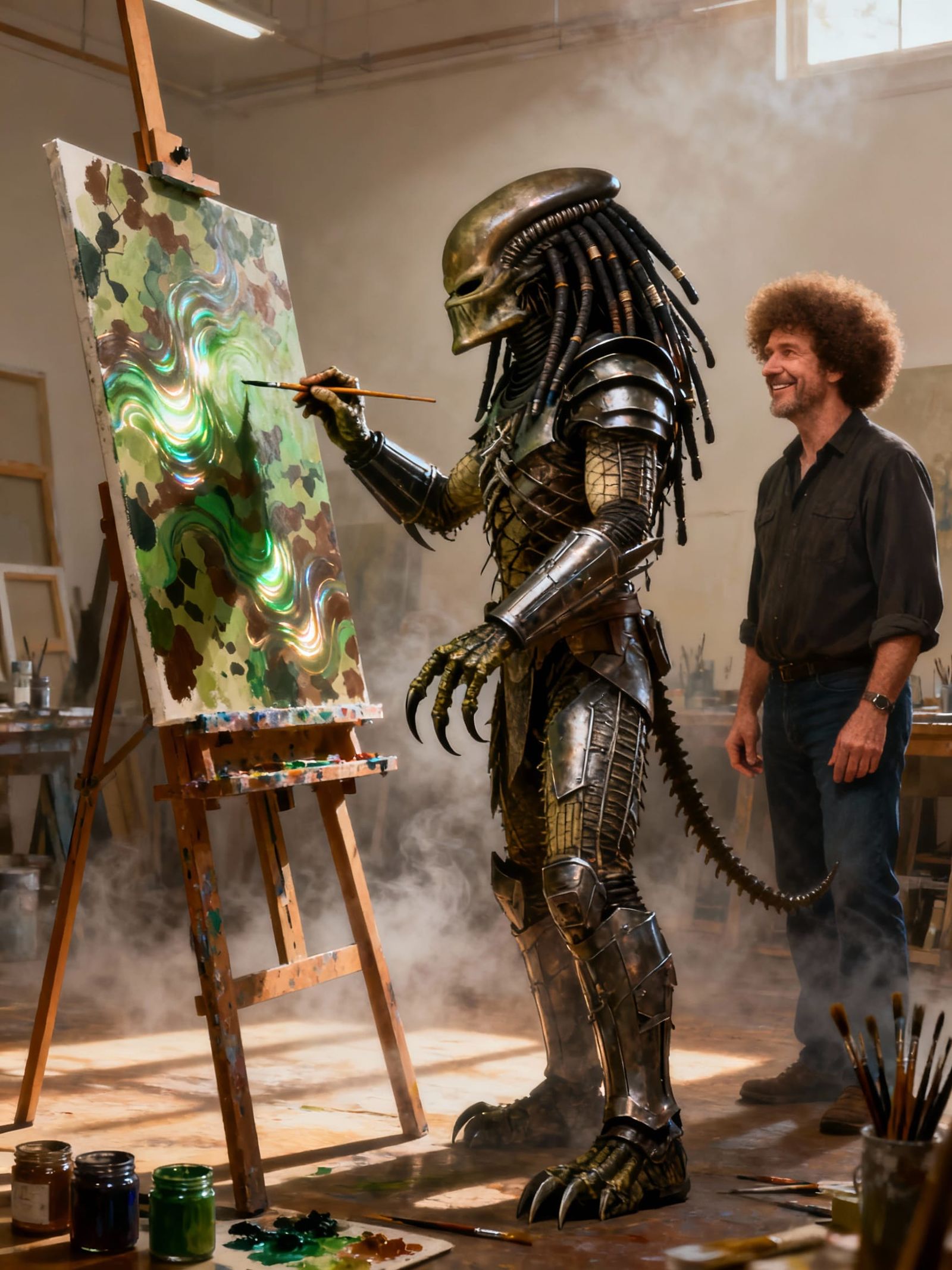 Predator Paints Camouflage with Bob Ross