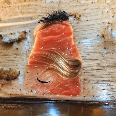 AI Image of Salmon with Hair