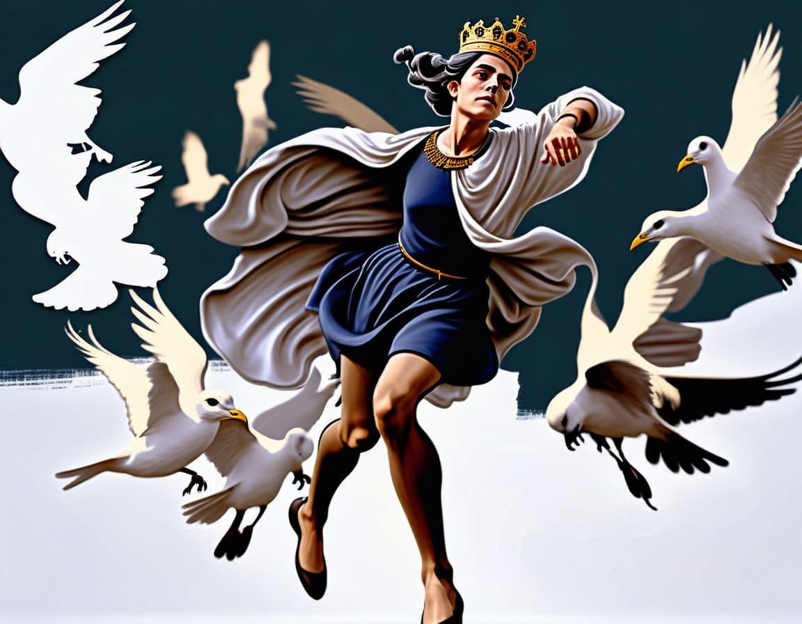 Farewell in Baroque Style with Golden Curls