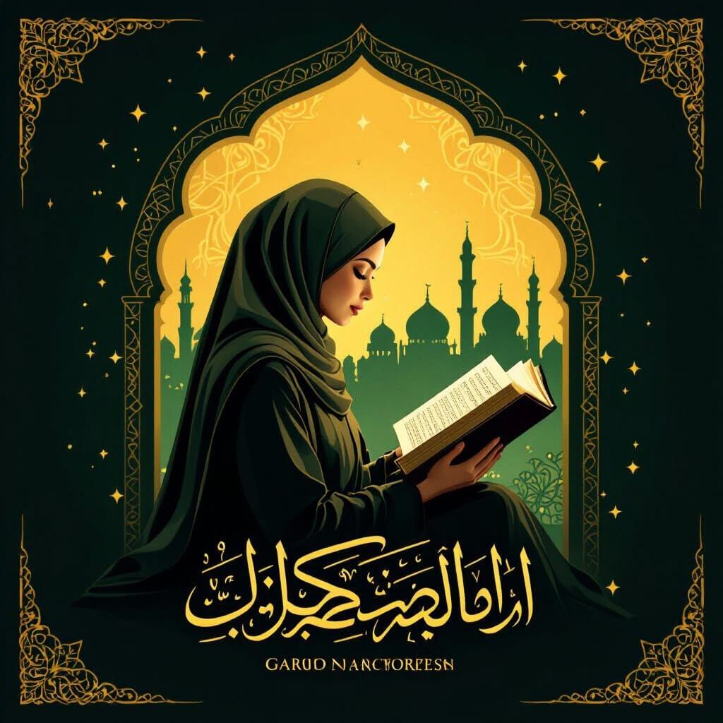 Elegant Quran YouTube Banner in Islamic Art Style