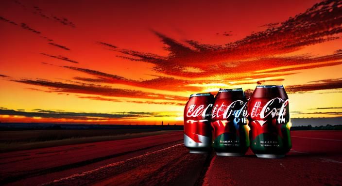 Coca Cola Cans in Red