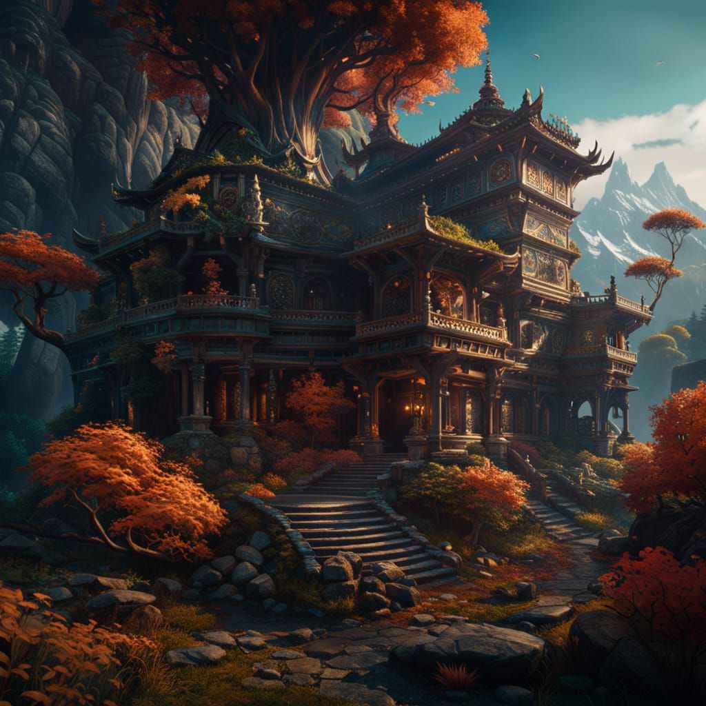Creative Mind Slowly Dying: Detailed Matte Painting
