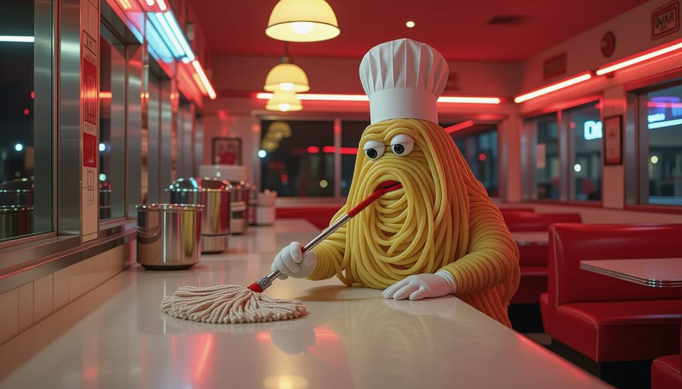 Spaghetti Chef at Vintage Diner