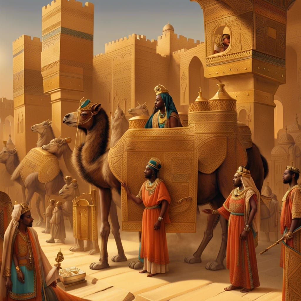 Queen of Sheba Visits King Solomon