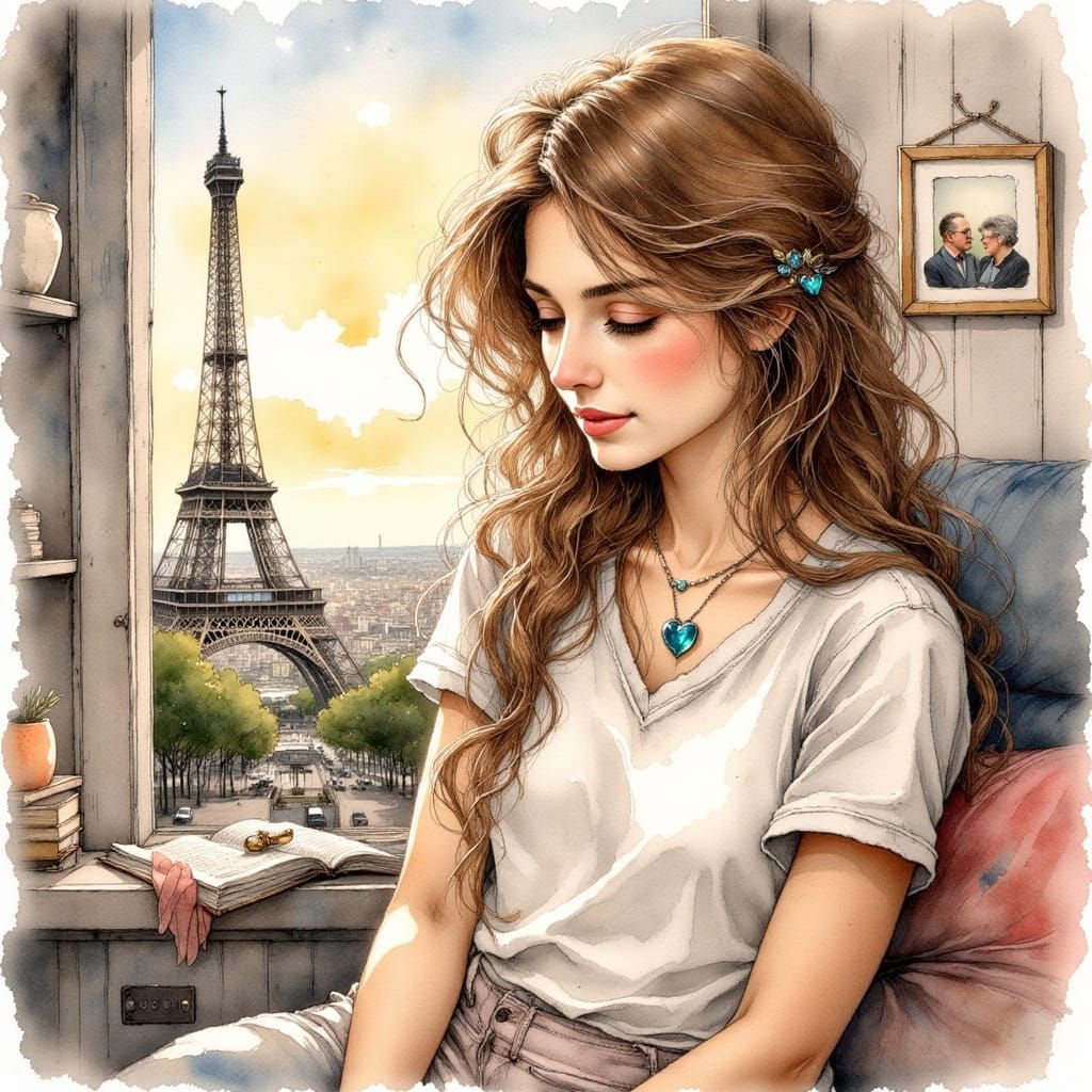 Young Woman Reflects on Memories of Paris in Intimate Portra...