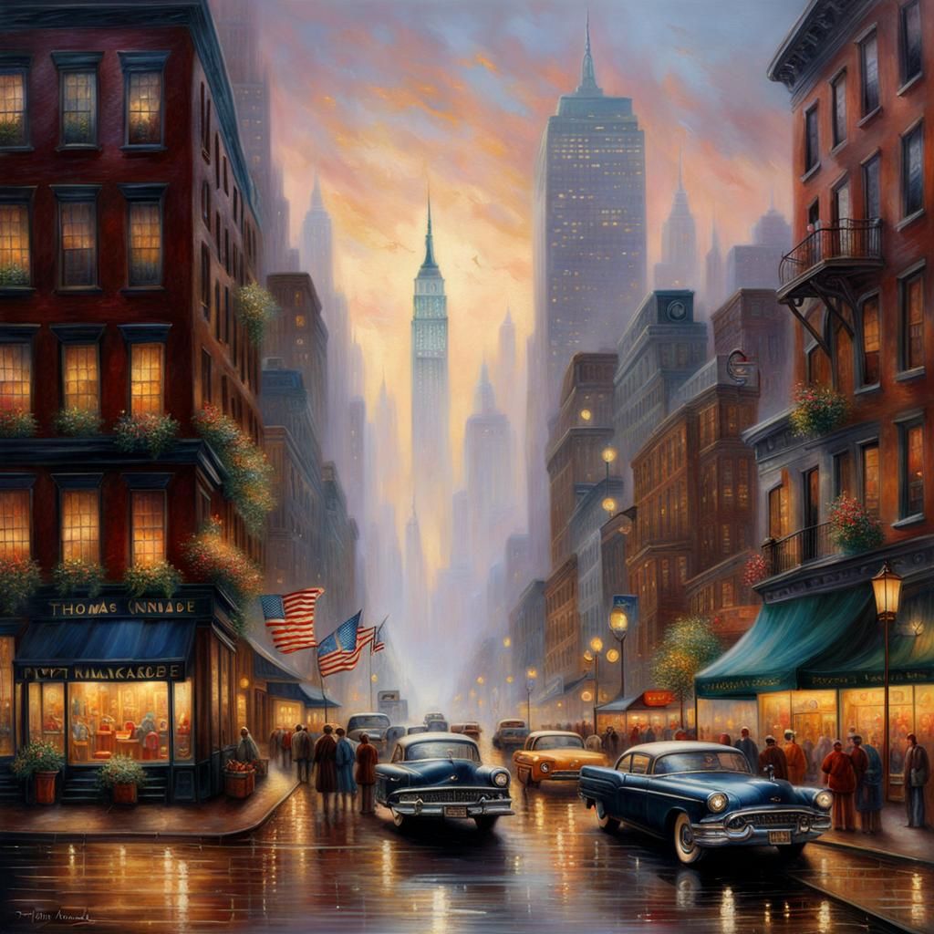 Ethereal New York City in Dreamy Mist