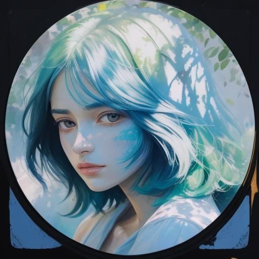 Fauvist Portrait: Girl Examines Boy's Eye