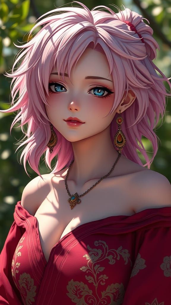Sakura Haruno in Vibrant, Photorealistic Portrait