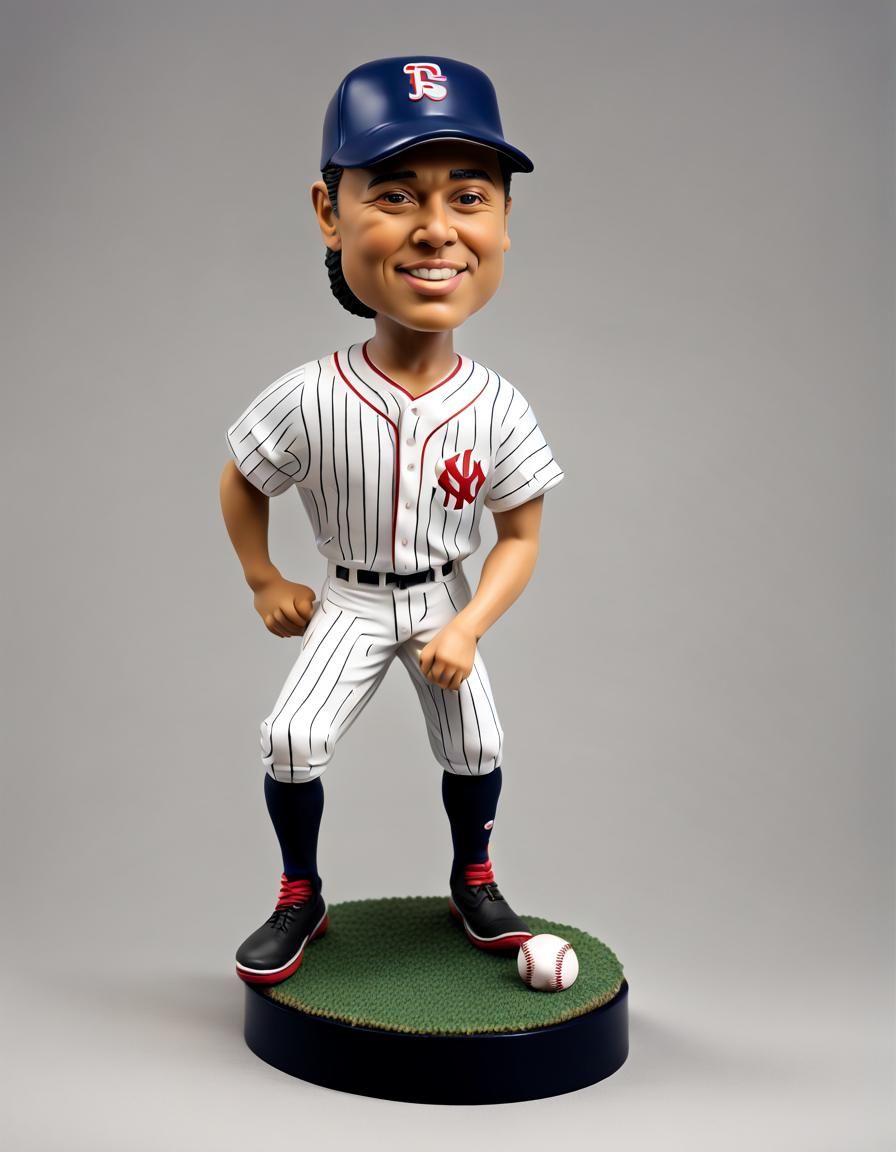 Hyperdetailed Baseball Bobblehead Doll